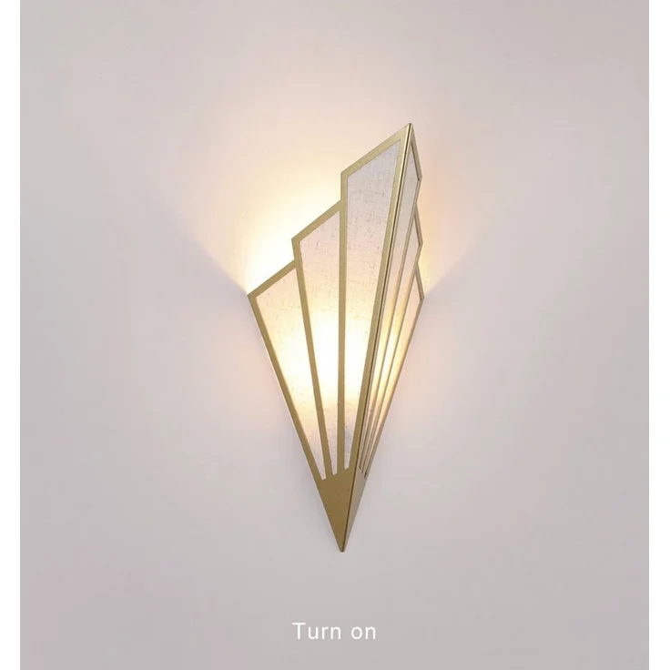 POPOLIC LED Wandleuchte Moderne Wandleuchte mit Fächer-Design, Mit sanftem Flammenlicht-Effekt für Flur, Wohnzimmer und Schlafzimmer. – Bild 4