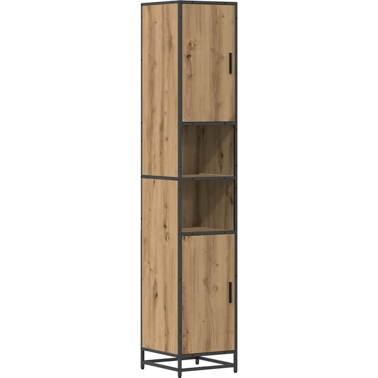 vidaXL Badezimmermöbel-Set 3 stk. Artisan-Eiche 35 x 37,5 x 188,5 cm 3402439 – Bild 7