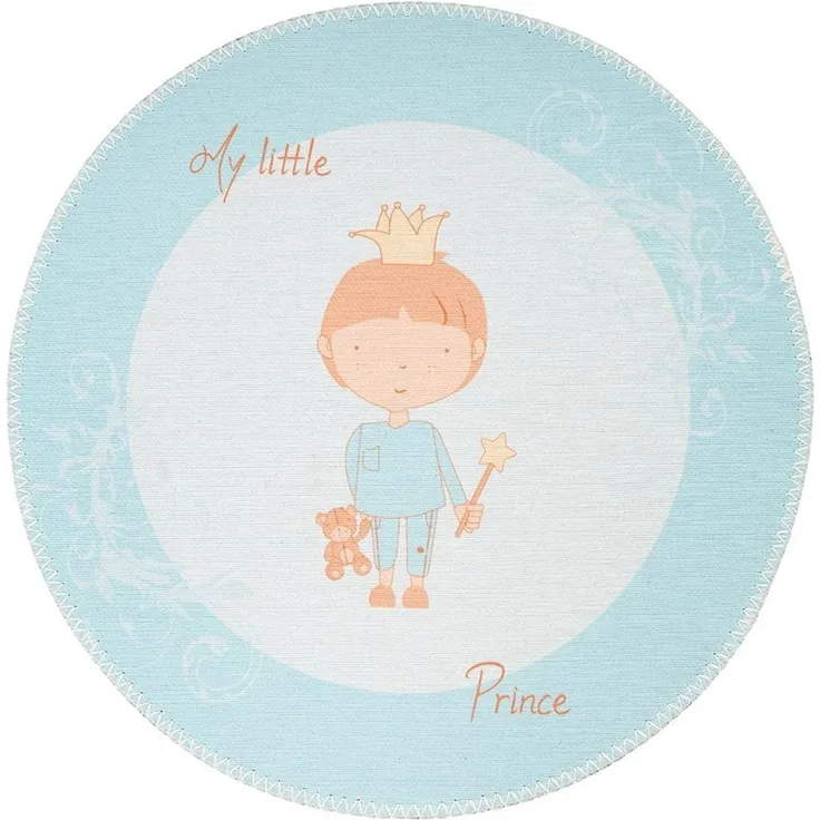Flachgewebe Teppich Bambi 325, rund - Ø 160 cm - Mint