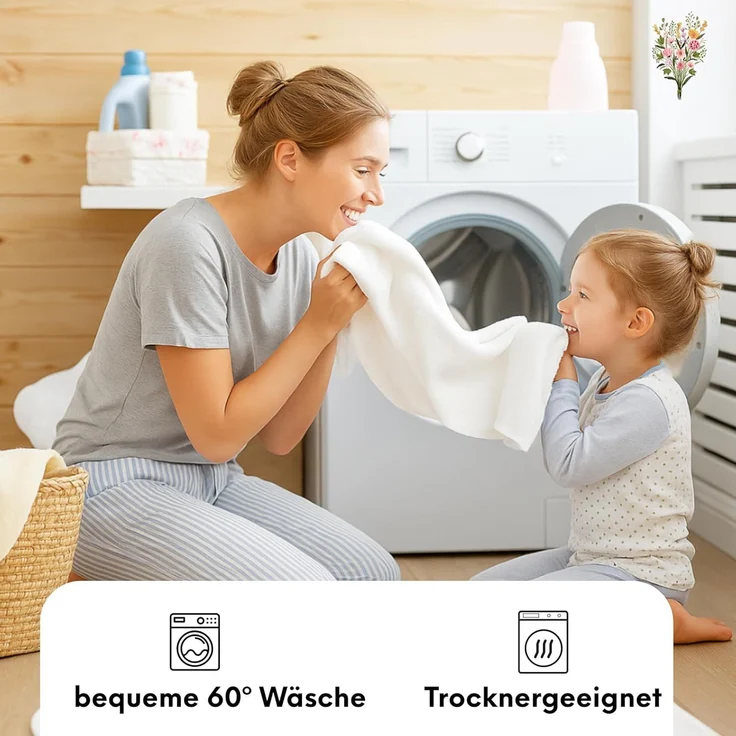 Strauss Home Spannbettlaken Premium Topper Spannbettlaken 150GSM für Matratzen-Topper 10cm Höhe, Gummizug: Rundumgummi, für Topper mit einer Höhe von 10cm, OEKO-TEX zertifiziert – Bild 4