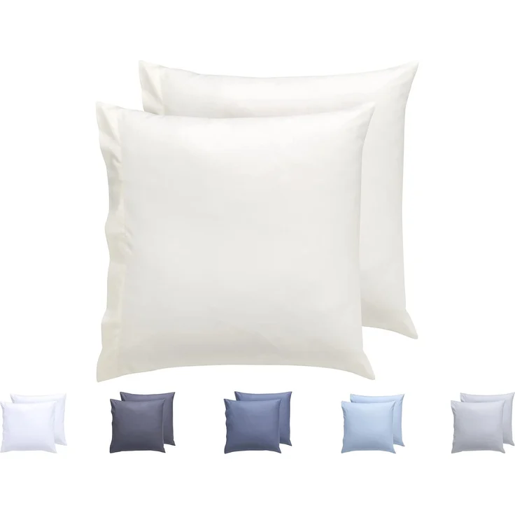 Kissenbezüge, extra weiche Mikrofaser, hypoallergen, Set mit 2 Kissenbezügen 60X60 cm Beige