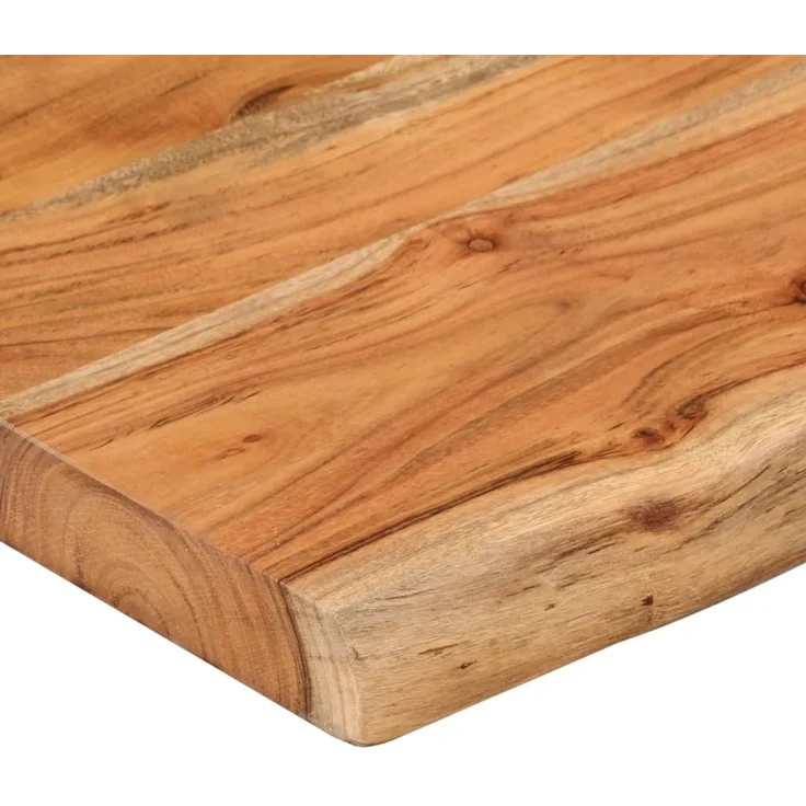 vidaXL Tischplatte 110x40x2,5cm Rechteckig Massivholz Akazie Baumkante 370613 – Bild 6
