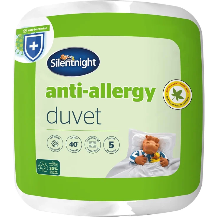 Silentnight - Bettdecke für Allergiker - Winter - Weiß - Doppel - 200x200 cm – Bild 1