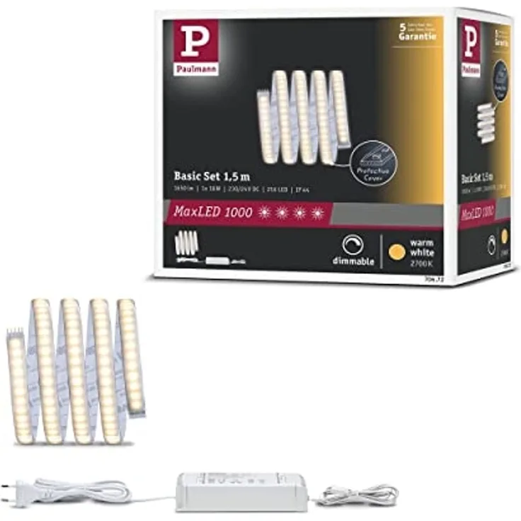 Paulmann No. 70672 MaxLED 1000 Stripe Basisset 1,5m Warmweiß beschichtet