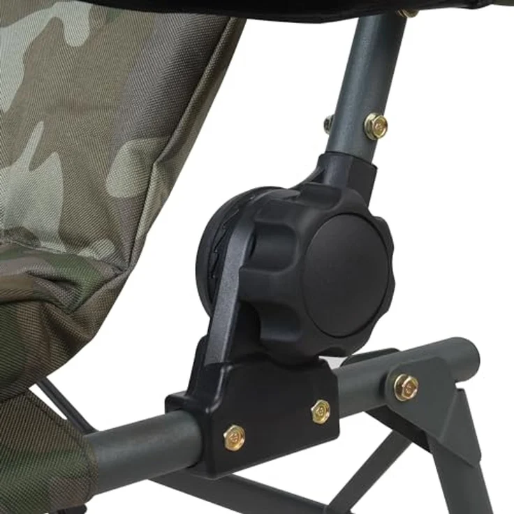 CampFeuer Angelstuhl Angelstuhl, Camouflage olivgrün, Höhenverstellbarer Campings, Extra breite Schlammfüße verhindern das Einsinken in den Sand/Schlamm – Bild 7