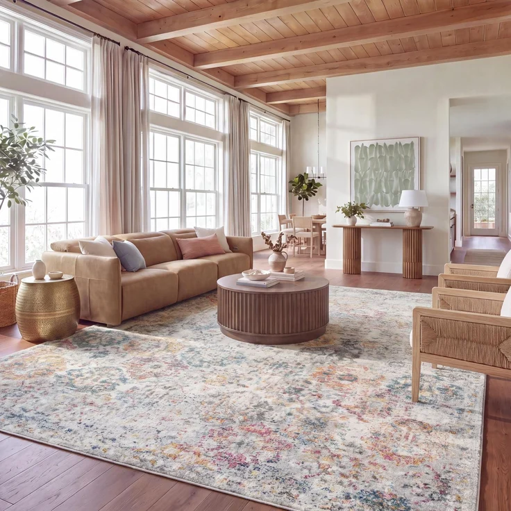SAFAVIEH Madison Collection Teppich, MAD611A, Bohemian-Stil, Vintage-Stil, Vorleger Vintage 9' x 12' Grau/Gold