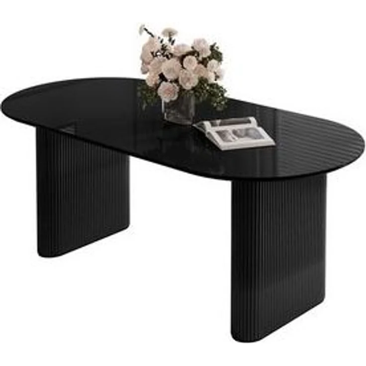 Lookway Esstisch OVI Tisch mit geriffeltem Gestell Hochglanz (1x Tisch), Breite: 180 cm – Bild 6