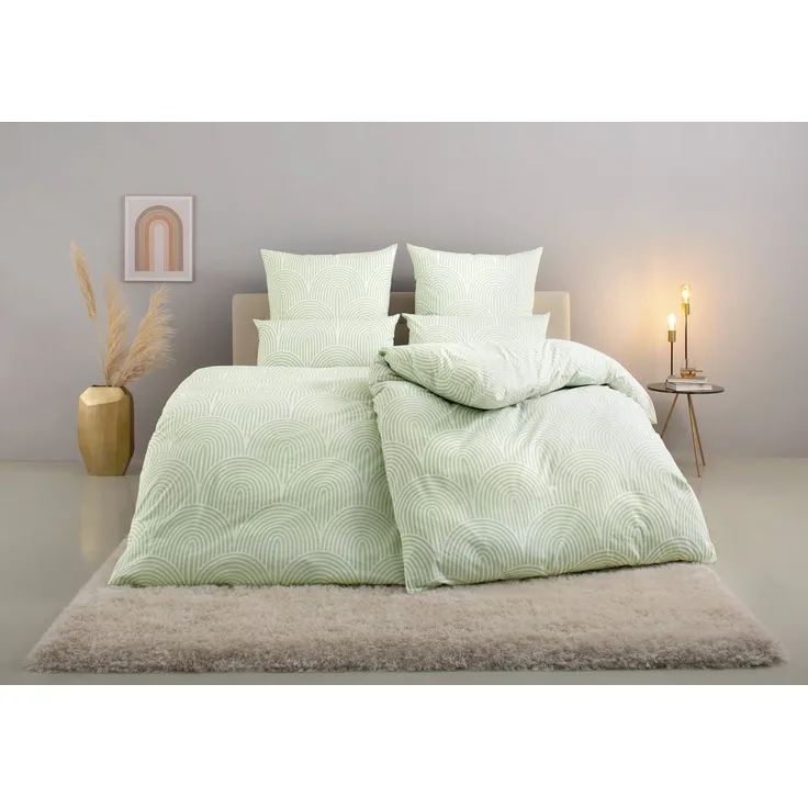 OTTO home Bettwäsche Matilda in Gr. 135x200 oder 155x220 cm, Flanell, 2 teilig, Bettwäsche aus Baumwolle, Bettwäsche mit skandinavischem Design