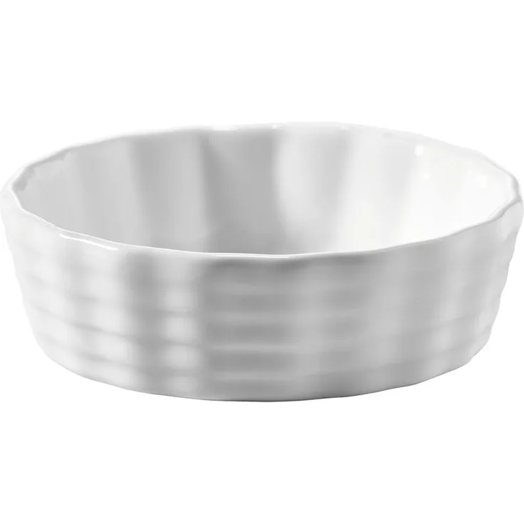Zurbrüggen Auflaufform, Keramik weiß, 10 cm, backofengeeignet mikrowellengeeignet