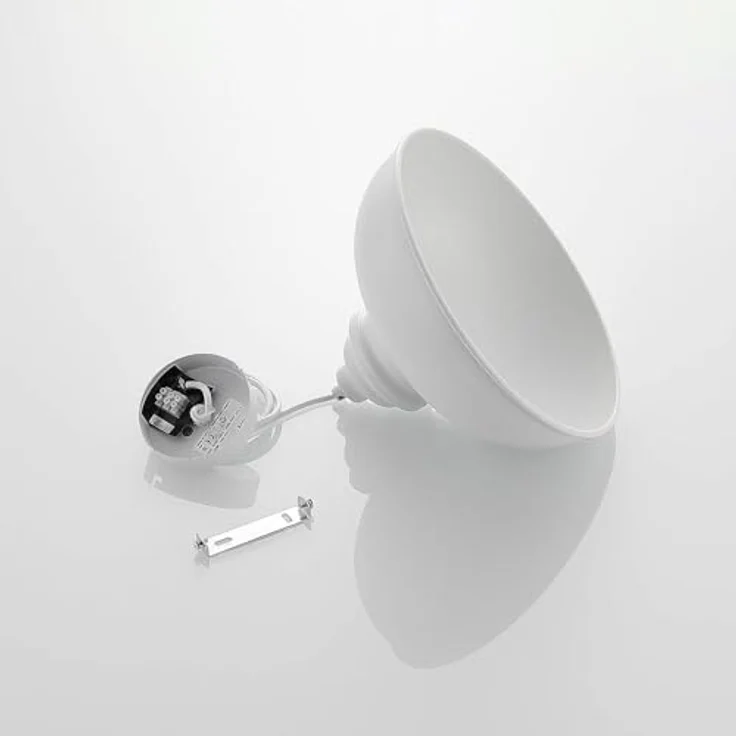 Lindby Pendelleuchte 'Cliona', mattweiß, Metall, Ø 31 cm, E27 für Wohnzimmer & Esszimmer – Bild 9