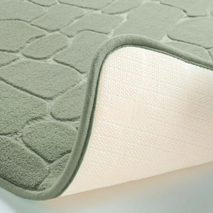 U10 Badematte Stone RELIEF - Badezimmer Badematten in Salbei – Bild 5