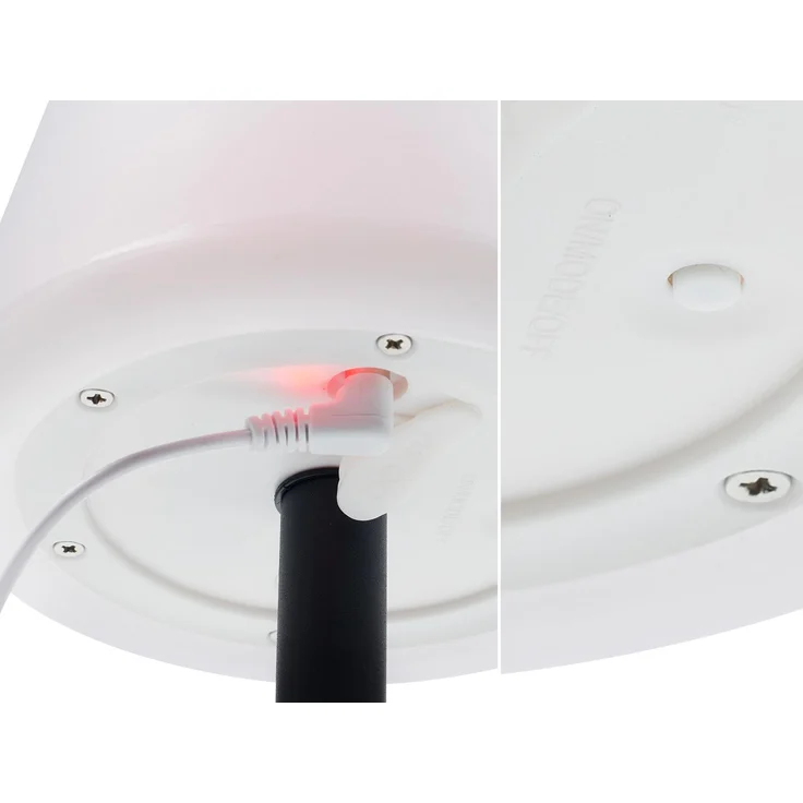 Solar Tischleuchte Outdoor, per USB & Solar aufladbar, Höhe 25cm – Bild 4