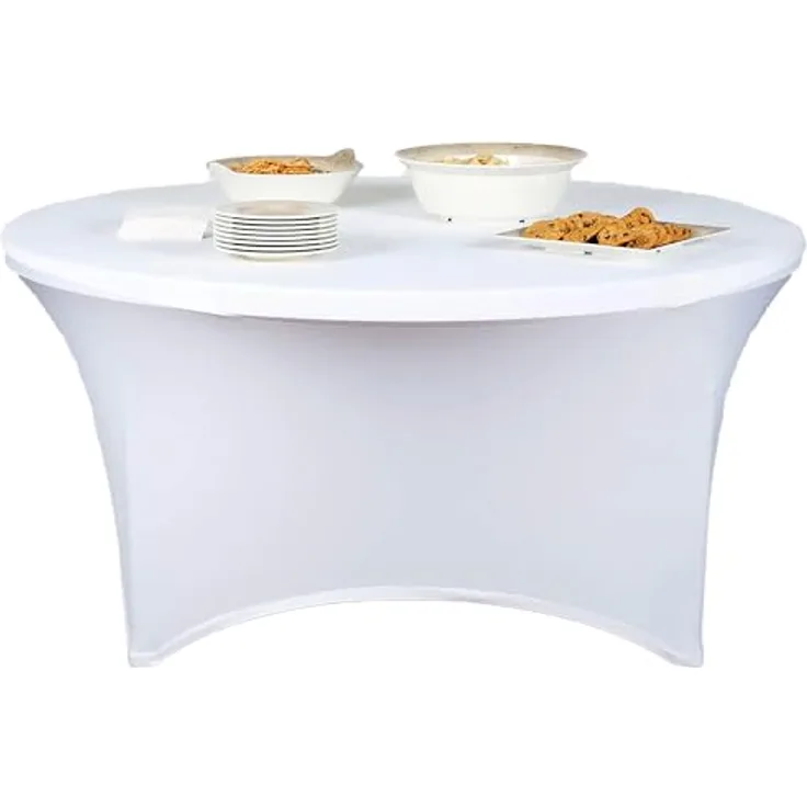 WERKA PRO Tischdecke Tisch Ø150cm Weiß