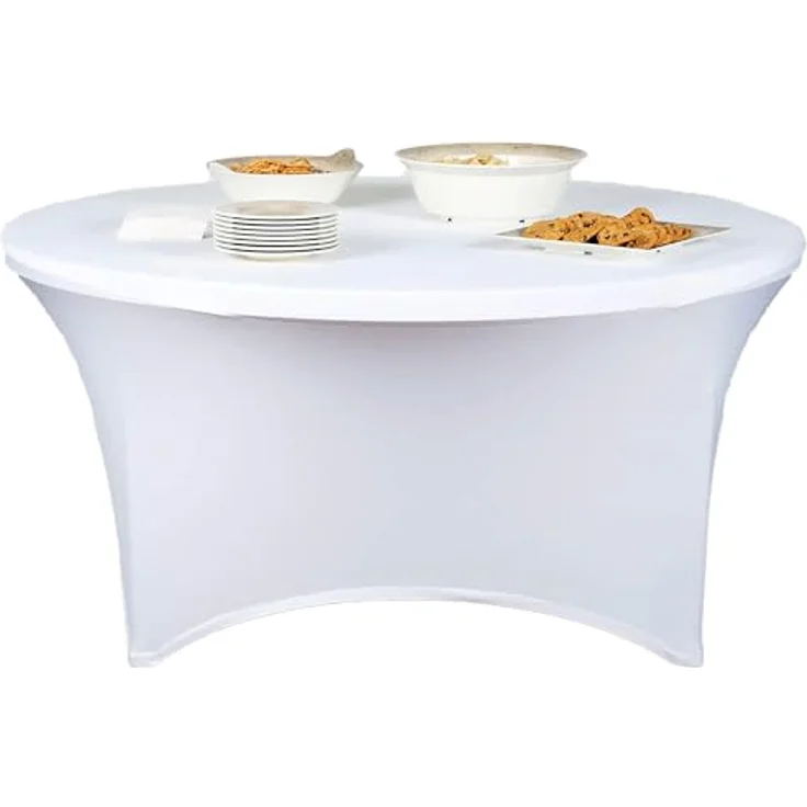WERKA PRO Tischdecke Tisch Ø150cm Weiß – Bild 1