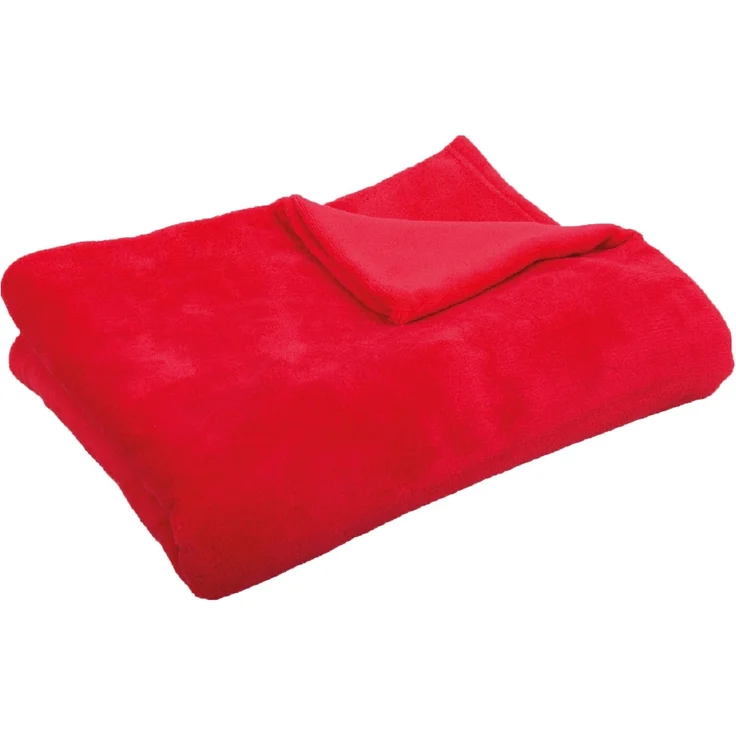 Kuscheldecke supersofte Tagesdecke vielseitig verwendbare Microfaser-Decke, flauschig und anschmiegsam in vielen verschiedenen modischen Farben erhältlich (rot - salsa / 220x240 cm) – Bild 3