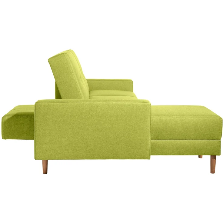 Funktionssofa mit Hocker Kattie Flachgewebe apfel – Bild 8