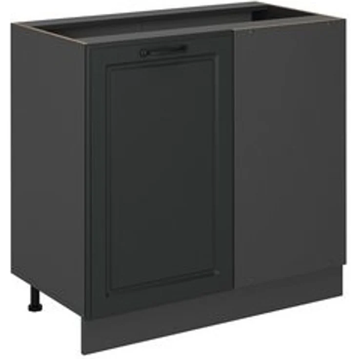 Eckunterschrank R-Line Anthrazit Landhaus 86 cm ohne Arbeitsplatte Vicco – Bild 6
