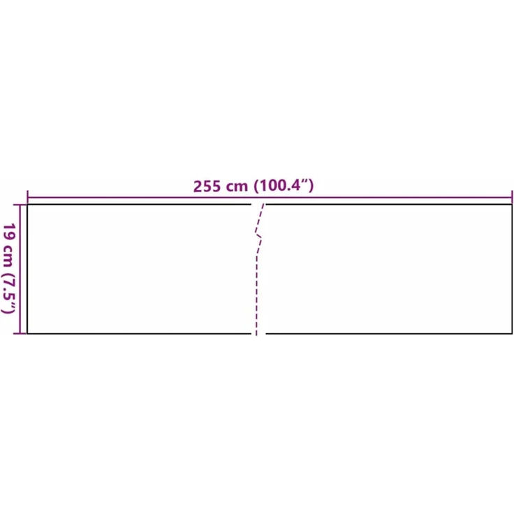 vidaXL Balkon-Sichtschutze 10 Stk. Braun Schwarz 255x19 cm Poly Rattan 156315 – Bild 7