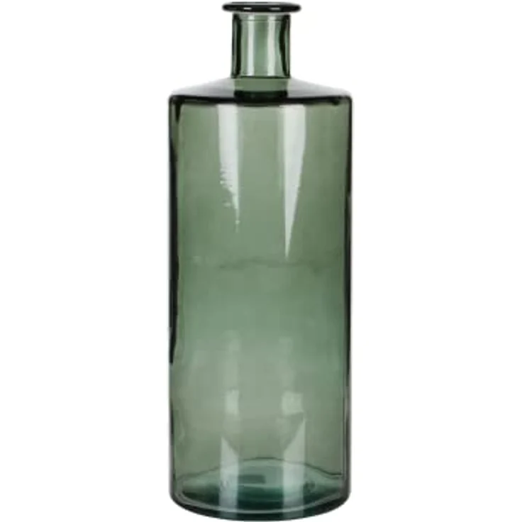 Mica decorations Guan Flasche/Vase, Glas, grau, H. 40 cm, D. 15 cm, recyceltes Glas für Zweige und Trockenblumen – Bild 2