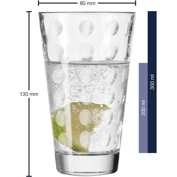 Leonardo OPTIC Trinkglas groß 300 ml 6er Set – Bild 3