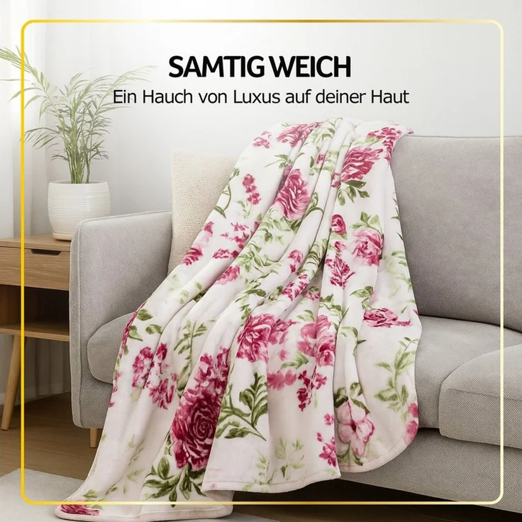 Wohndecke LUXUS Decke, Bestlivings, XXL Premium Kuscheldecke 240x200 cm - 580g/m² – Bild 3