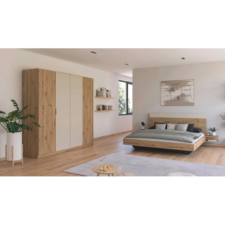 rauch Schlafzimmer-Set Monza, mit Drehtürenschrank Breite 226 cm, Bettanlage in 2 Breiten – Bild 1