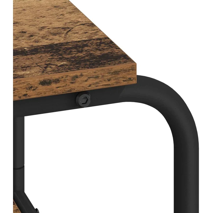 vidaXL Schreibtisch mit Stauraum Altholz 113,5 x 52 x 75,5 cm 8008036 – Bild 6