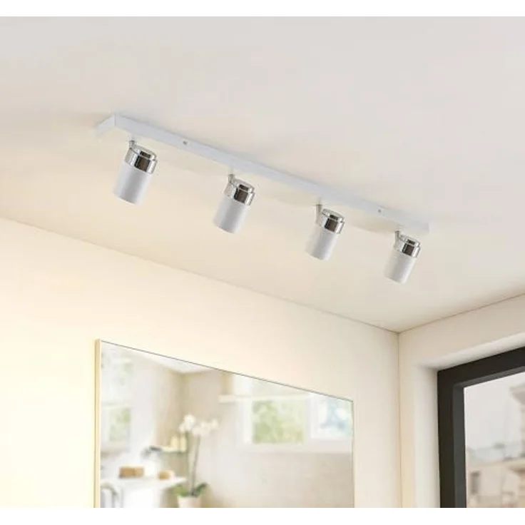 Lindby Deckenstrahler Kardo, Metall, Weiß IP44, 4 x 35 W – Bild 7