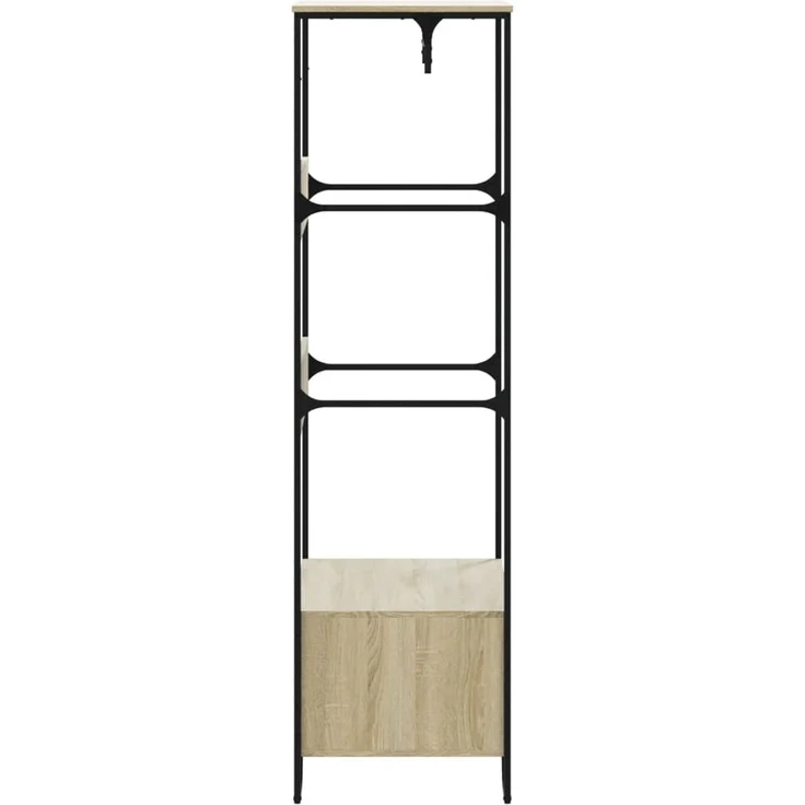 vidaXL Kleiderständer Sonoma-Eiche 90x50x180 cm Holzwerkstoff 848670 – Bild 4