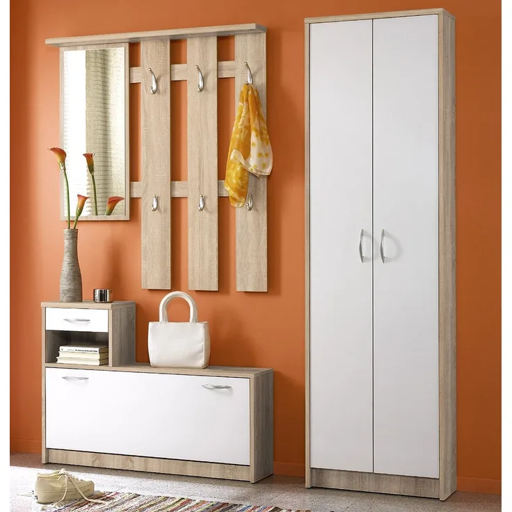 Garderoben-Set >Selene< in Sonoma-Eiche - 165x190x25cm (BxHxT)