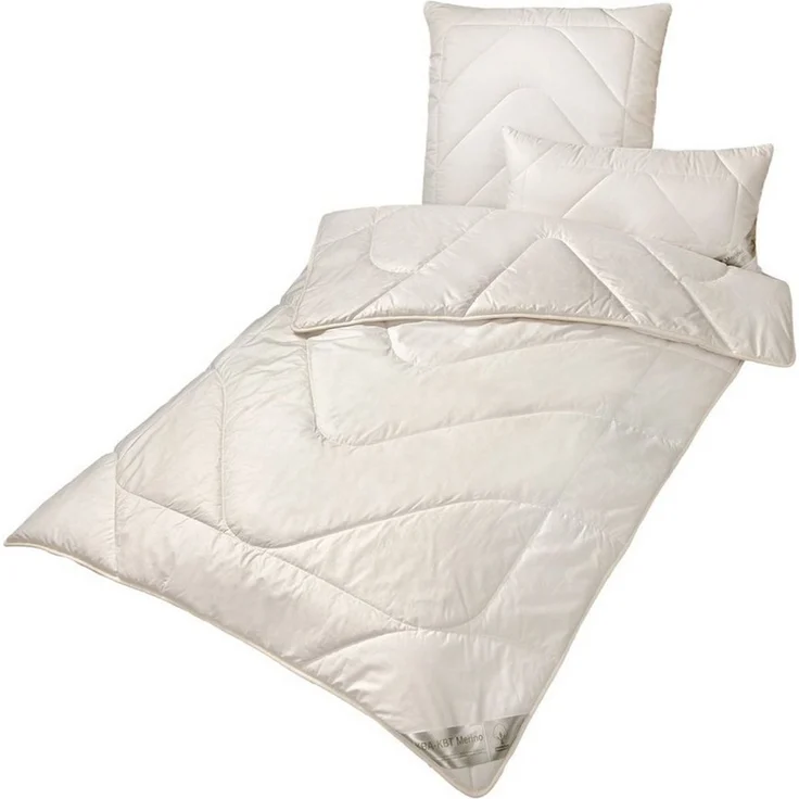 franknatur Naturhaarbettdecke Winterdecke Zirbe, Füllung: 100% Schurwolle kbT, Bezug: 100% Baumwolle kbA, warme Winter-Bettdecke mit Bio-Schurwolle und Zirbenholz – Bild 2
