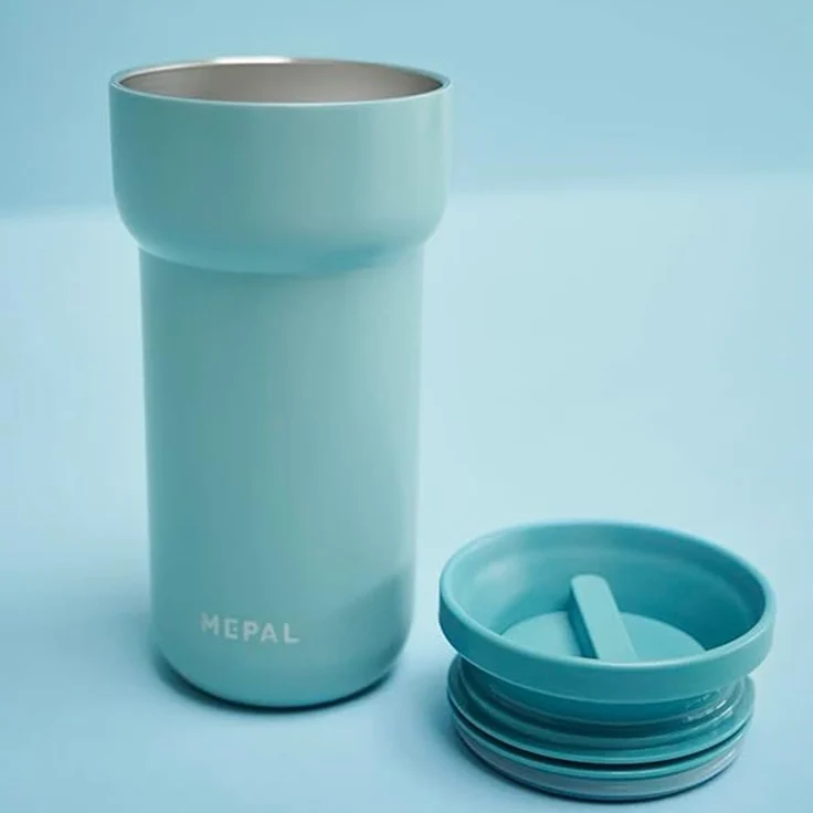 Mepal - Isolierbecher Ellipse - 6 Stunden heiß & 10 Stunden kalt - Thermobecher für Unterwegs - Geeignet als Tee & Kaffeetasse zum Mitnehmen - Passt in alle Becherhalter - 475 ml - Nordic Green – Bild 2