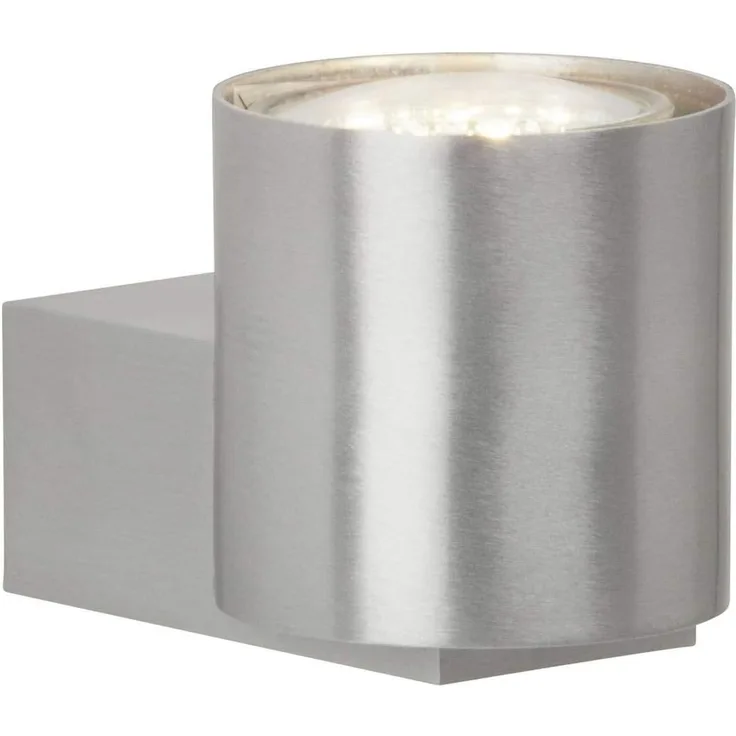 BRILLIANT Lampe Izon LED Wandleuchte Uplight alu | 1x LED-PAR51, GU10, 3W LED-Reflektorlampe inklusive, (250lm, 3000K) | Energiesparend und langlebig durch LED-Einsatz