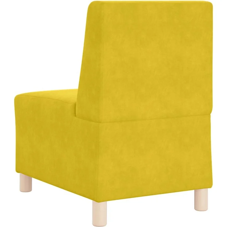 vidaXL Modulares Sofa ohne Armlehnen Gelb 55 cm Samt 4108486 – Bild 6
