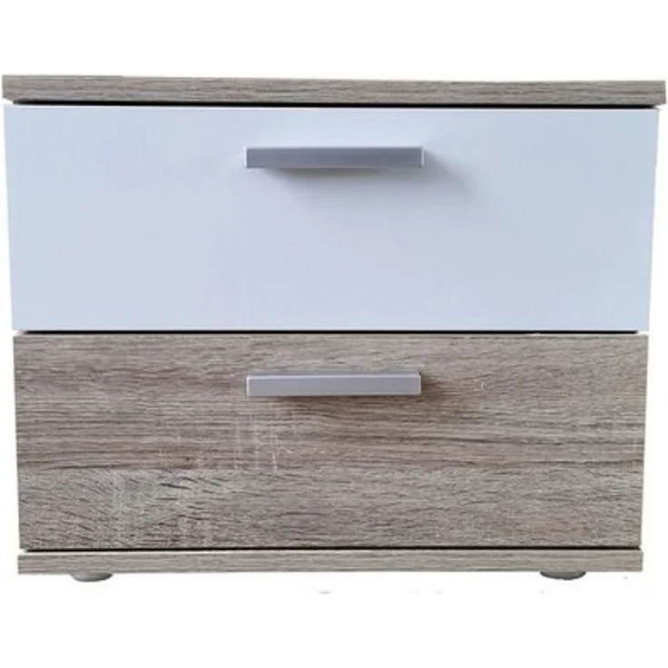 HTI-Line Nachtkommode Nachtschrank Nina mit zwei Schubladen (Stück, 1 St, 1 Nachtschrank), Nachttisch Nachtkommode Nachtkonsole – Bild 4