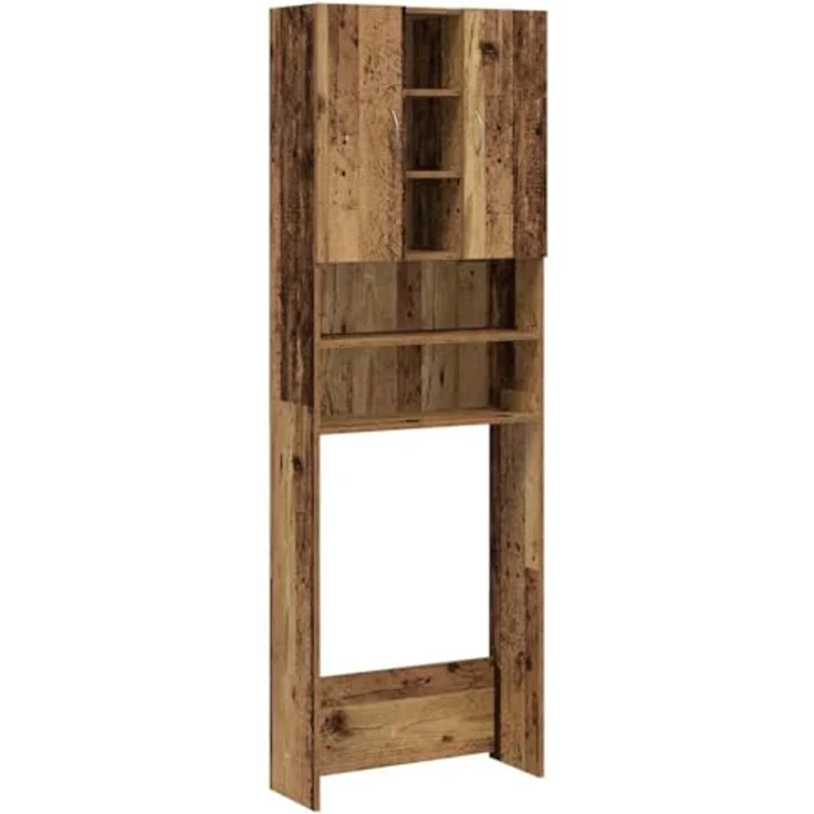 vidaXL Waschmaschinenschrank Altholz-Optik 64x25,5x190 cm 856649 – Bild 2