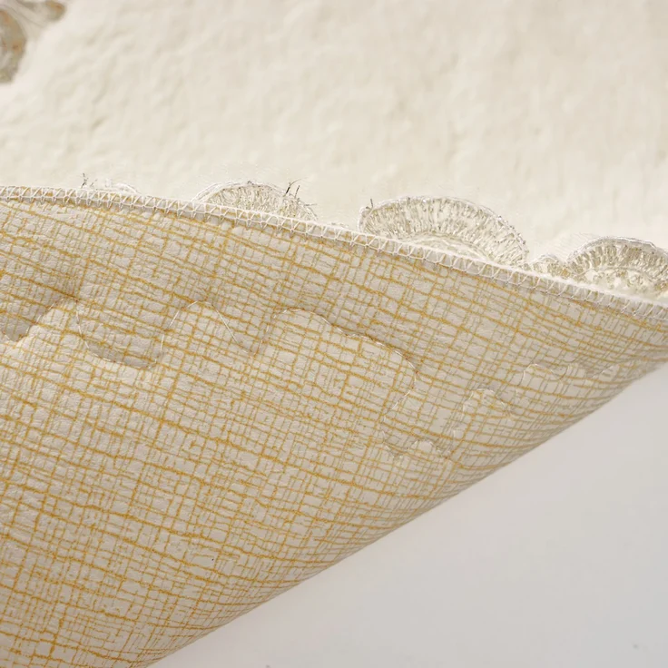 Mijolnir 'Selonya Oval - Cream' Badematten-Set (2-teilig), Creme – Bild 3