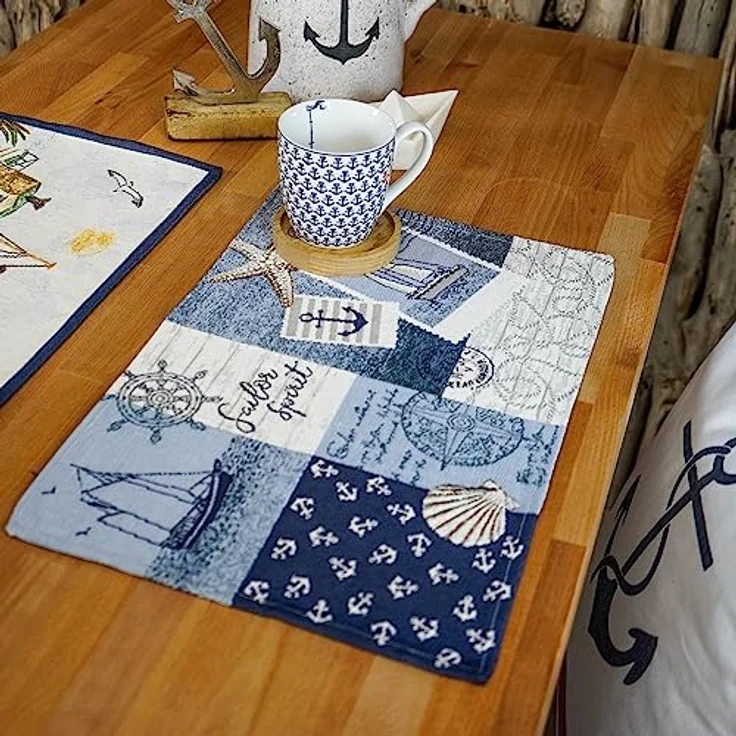 sander table + home Platzset Tischset Sailor Patch 32 x 48 cm – Bild 4