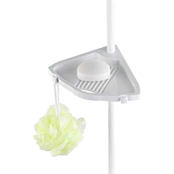 Wenko Teleskop-Duschecke Easy Aluminium, weiß, 4 Ablagen – Bild 5