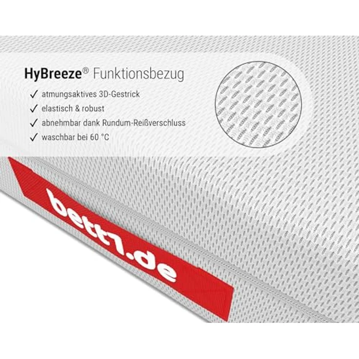 Bodyguard bett1 Boxspring Matratze Weich 100x200 mit ca. 28 cm Matratzen-Höhe! (100% Vollschaum, 2in1 Liegehärten Weich & Fester, Oeko-TEX 100, Ergonomiemodule, QXSchaum) – Bild 6