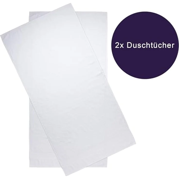 Brielle Badetücher Handtuch-Set aus 100% Baumwolle - 2 Duschtücher 70x140 cm, (packung, 2-St), 100% Baumwolle, nachaltig as Bio-Bumwolle, schnell trocknet – Bild 7