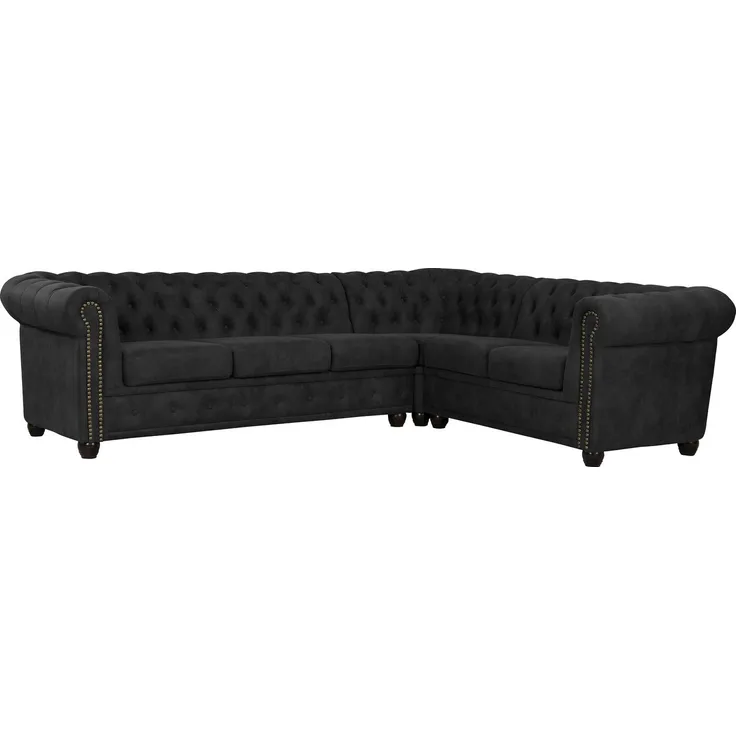 Home affaire Chesterfield-Sofa Rysum L-Form, Chesterfield-Optik, langer Schenkel links oder rechts