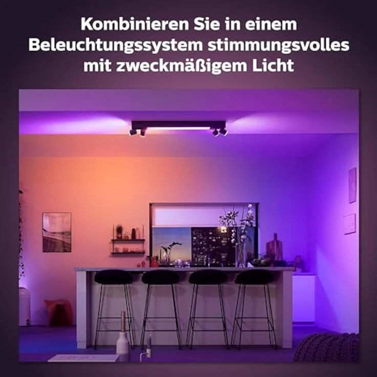 Philips Hue White&Col. Amb. Centris Spot 4flg schwarz V2 – Bild 6