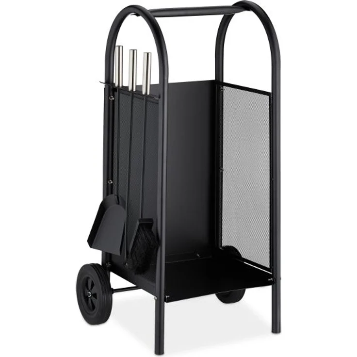 Kaminholzwagen mit Besteck 10028779 – Bild 9