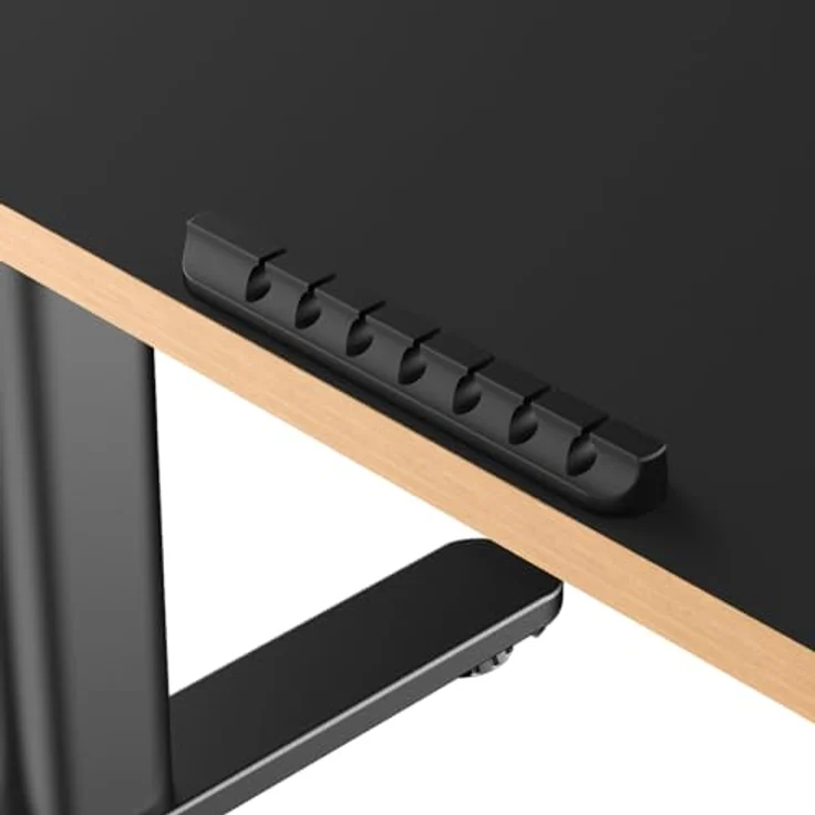 Ultradesk Pulsar Gerade Rechteckige Form MDF-Platten Stahl Gaming Schwarz – Bild 7
