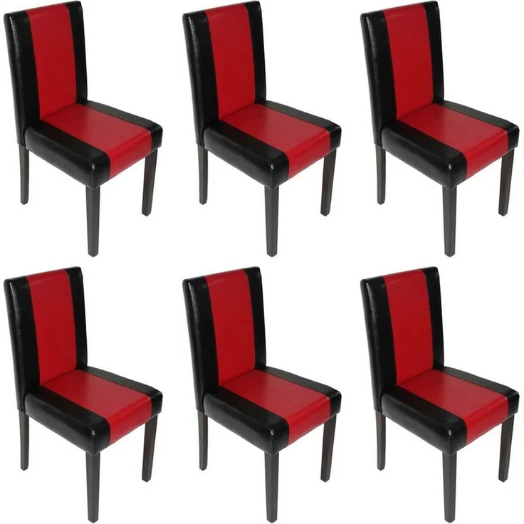 MCW Esszimmerstuhl Littau-6 (Set, 6 St), 6er-Set, Hohe Rückenlehne, Rutschfest durch Kunststoff-Bodenschoner – Bild 1