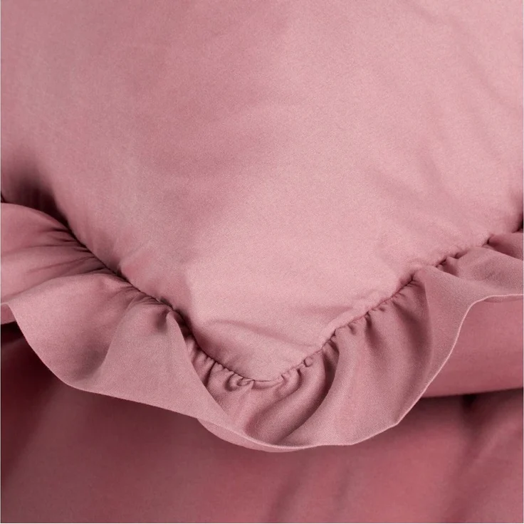 Design91 Bettwäsche, Polyester, 3 teilig, mit Rüschen – Bild 2