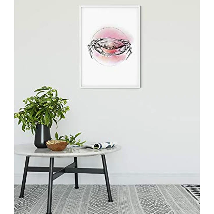 Komar Crab Watercolor Wandbild, Poster 40 x 50 cm, Hochwertiger Kunstdruck auf Premium-Fotopapier, ohne Rahmen, MADE IN GERMANY – Bild 2