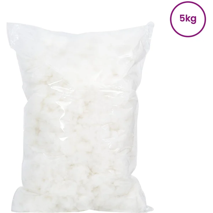 vidaXL Faserfüllung Weiß 5 kg Polyester 900283 – Bild 2