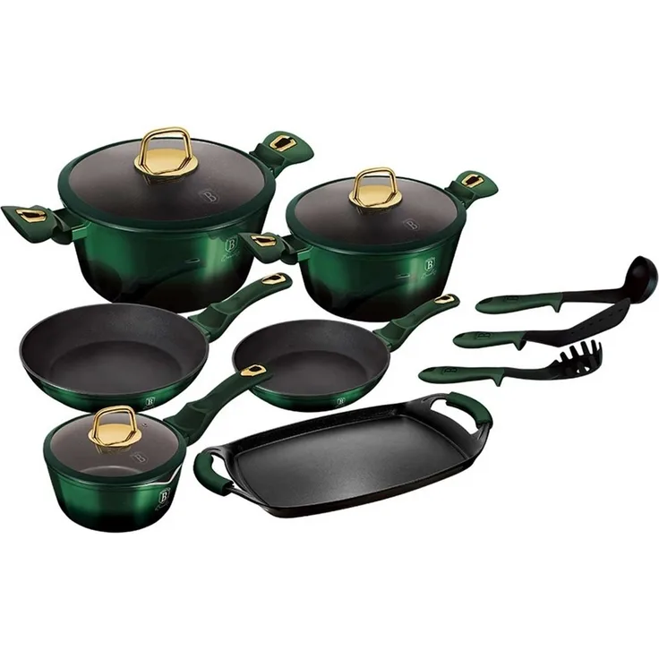 Berlinger Haus Berlinger Haus Töpfe 12 Stück Metallic Emerald Line BH6066